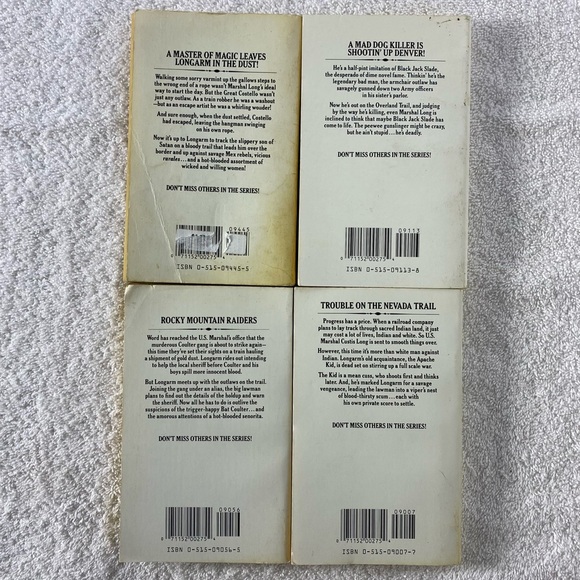 Vintage Longarm Action Western Romance Novel x4 - Picture 6 of 14